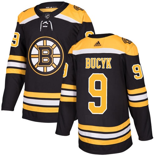 Adidas Men Boston Bruins 9 Johnny Bucyk Black Home Authentic Stitched NHL Jersey